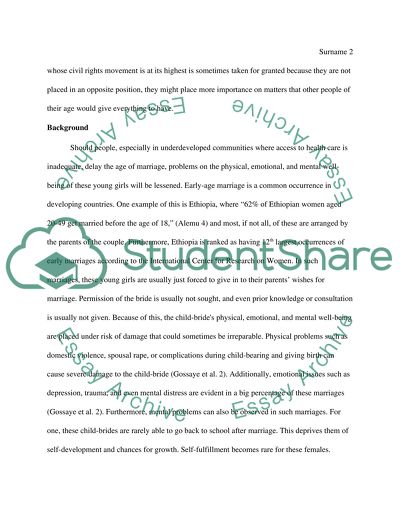 Early marriage essay pdf image