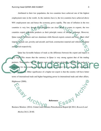 Qatar and Kuwait Economies