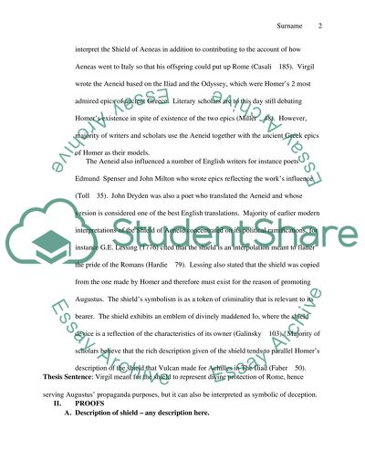 Unwitting Propaganda in the Shield of Aeneas