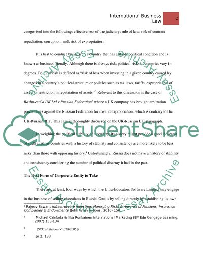 Weighing the Possible Issues Involved in Exporting Chocolate to Russia