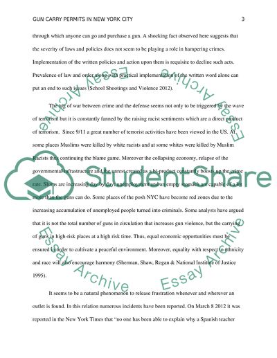 Gun- Carry Permits in New York City