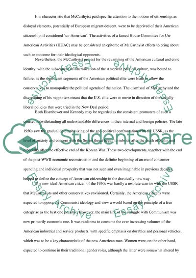 The Cold War and the Concept of American Citizenship