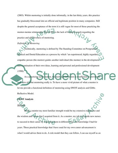 Personal Development as a Mentor