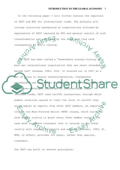 Global economy essay image