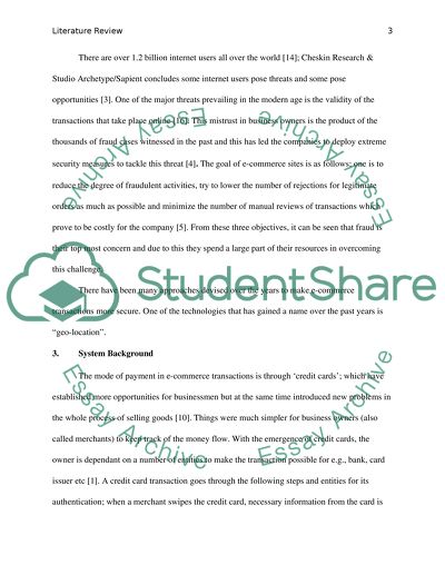 Security for Credit Card Fraud in E-commerce