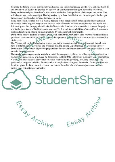 Web-Based Billing System of IRTC Manufacturing Enterprises