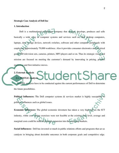 PESTLE and SWOT Analysis for Dell