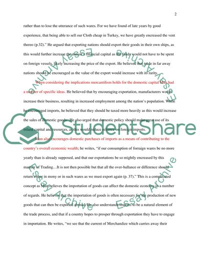 Mercantilism, Physiocratic View