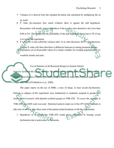 Psychology Research Designs