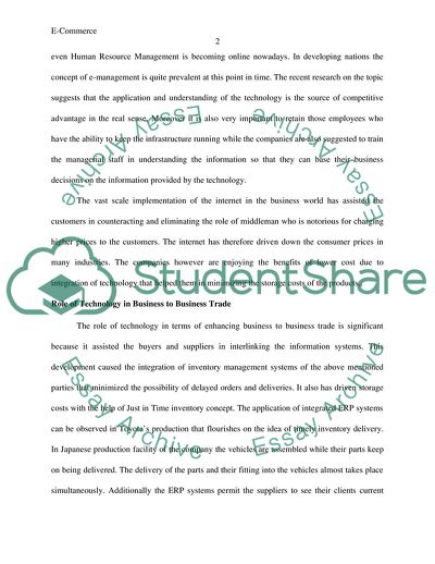 E-Commerce: The New Reality