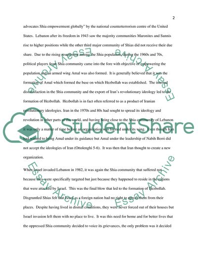 Hezbollah in Lebanon