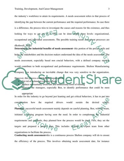 Training, Development, and Career Management