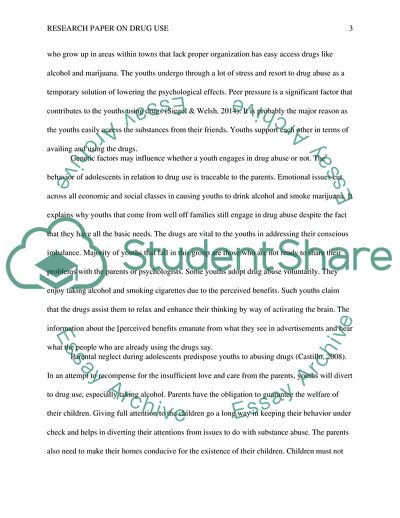 Drug Use among Delinquents