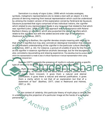 Representation and textual analysis