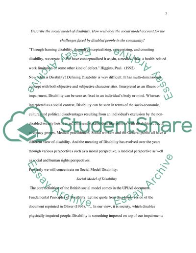 Social Model of Disability