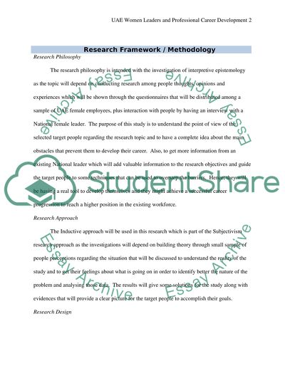 UAE Women leaders and Professional career development