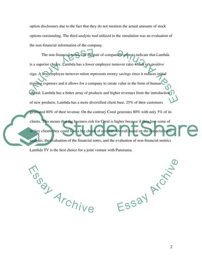 Analysis of Financial Statements