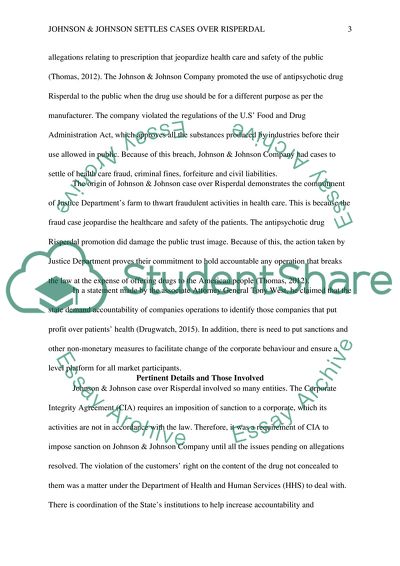 Johnson & Johnson Settles States Cases over Risperdal