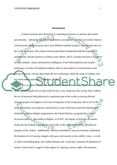 Counter-Terrorism Strategy