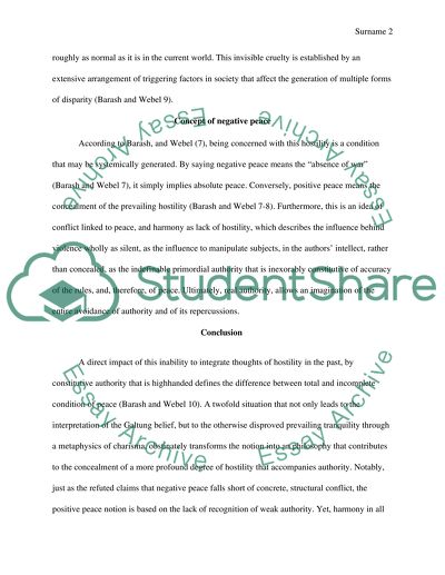 The Meanings of peace