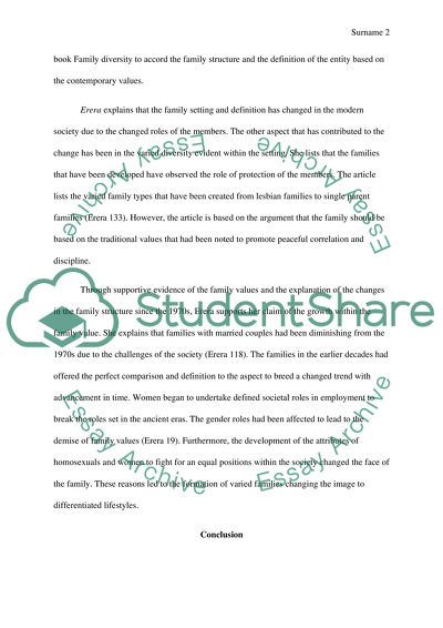 Analysis of Family Definition Book by Erera Pauline