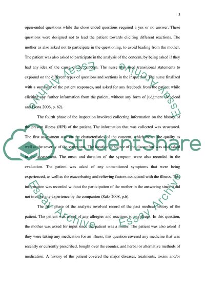 The Role of Structured Consultation and History Taking