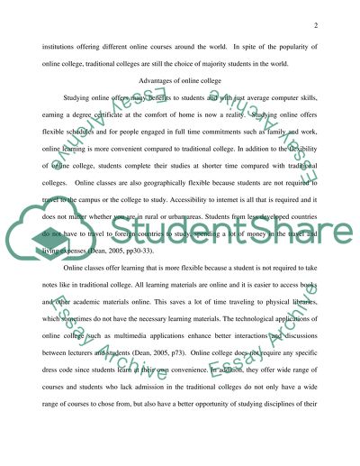 Online vs. Traditional College