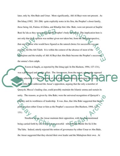 Religion Islamic: Sunni-Shiite Schism