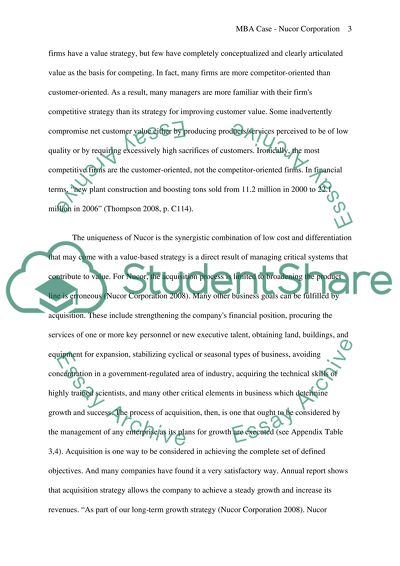 The Uniqueness of Nucor Corporation