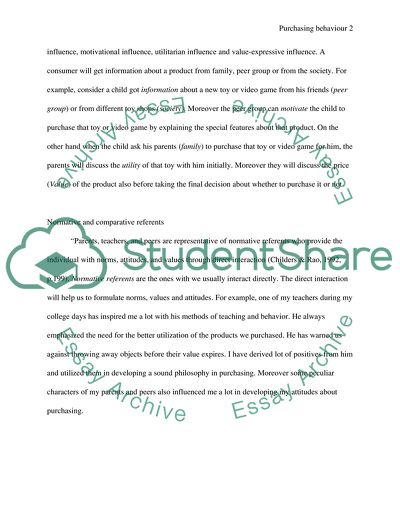 Influence of Reference Groups on Purchasing Behavior