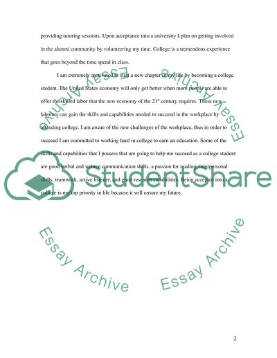 Why I Want to Become a College Student