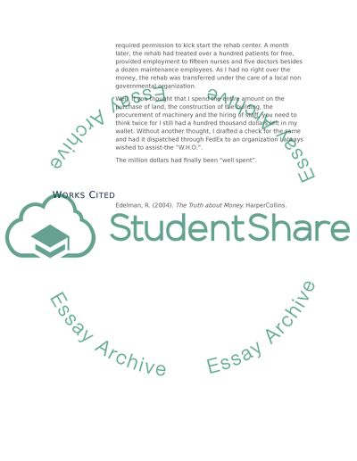 How to Spend One Million Dollars