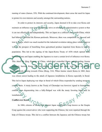 The First Sino-Japanese War