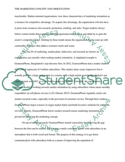 The Marketing Concept and Marketing Orientation