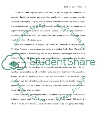 Analysis of Physician Assistant Program