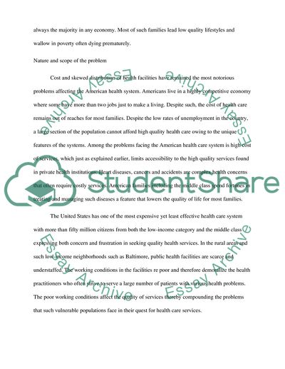 Public Policy Issue in Health Care