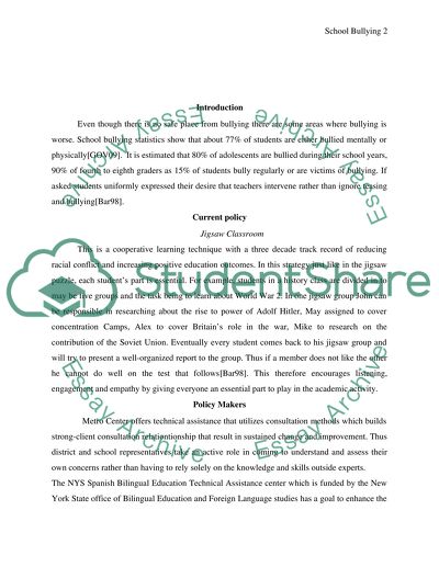 School Bullying in California