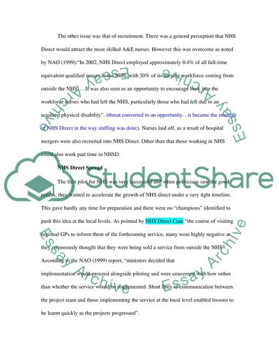 How the NHS Needs to Plan and Deliver Its Service More Effectively