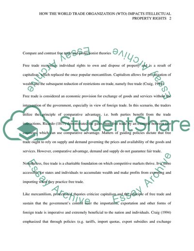 Impact of the World Trade Organization on Intellectual Property Rights