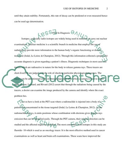 The Use of Isotopes in Medicine