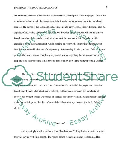 Freakonomics A Rogue Economist Explores the Hidden Side of Everything