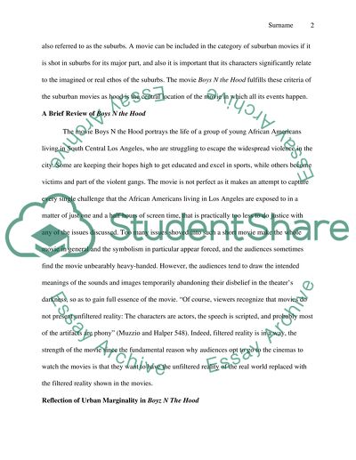 Urban marginality in Los Angeles as seen through the film Boyz N The Hood
