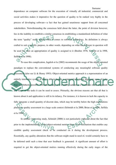Quality Dimensions in Computer Software