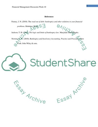 Financial Management Discussion Week 10