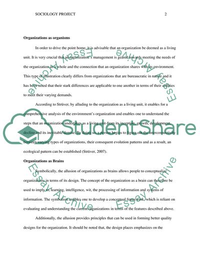 Images of Organization, Organizations as Brains