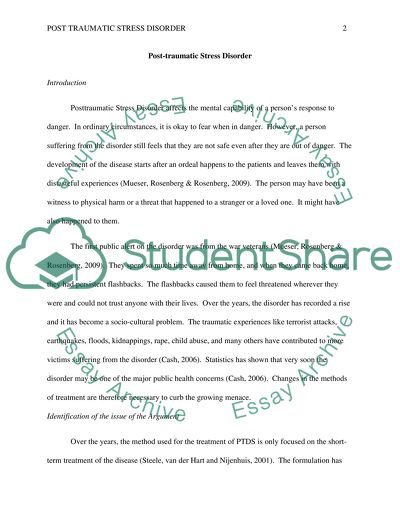 Post traumatic stress disorder