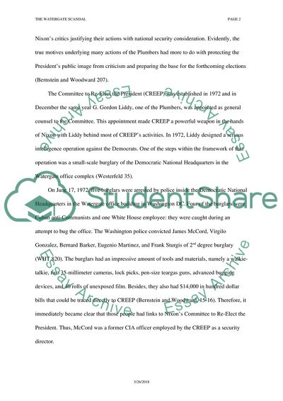 Key Aspects of the Watergate Scandal