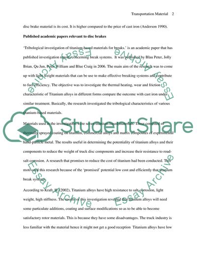 Transportation Material