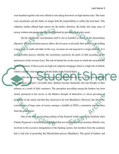 A Critical Evaluation of the Inside Job