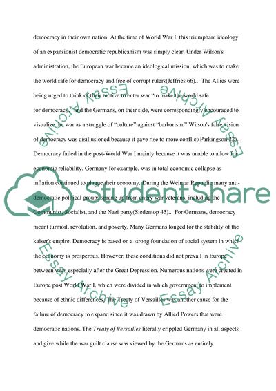 Democracy and Totalitarianism in Europe